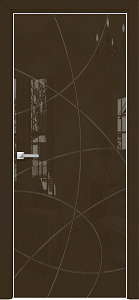 Недавно просмотренные - Дверь Оникс Арт, лакобель коричневый RAL 8028, гравировка №6