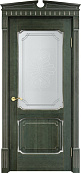 Схожие товары - Дверь ПМЦ массив ольхи ОЛ7.2 зеленый с патиной серебро, стекло 7-2