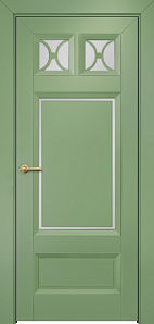 Недавно просмотренные - Дверь Оникс Шанель 2 фрезерованная эмаль RAL 6021, сатинато с решеткой