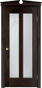 Недавно просмотренные - Дверь ПМЦ массив ольхи ОЛ102 венге, стекло 102-2