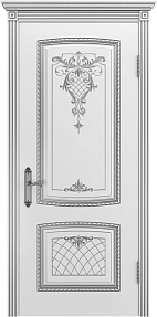 Недавно просмотренные - Дверь Шейл Дорс Симфония 2 В3 эмаль белая с серебряной патиной, глухая