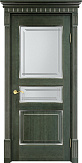 Схожие товары - Дверь ПМЦ массив ольхи ОЛ5 зеленый с патиной серебро, стекло 5-4