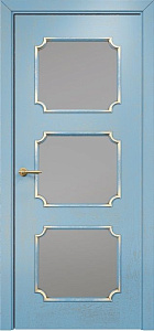 Недавно просмотренные - Дверь Оникс Валенсия эмаль голубая патина золото, сатинат графит