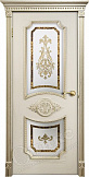 Схожие товары - Дверь Оникс Империя эмаль белая патина золото, заливной витраж №2