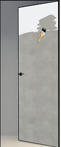 Недавно просмотренные - Дверь скрытая под покраску ИУ2, 2,0 м, кромка AL black, revers, 59 мм