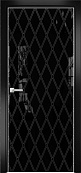Схожие товары - Дверь Оникс Арт, лакобель черный RAL 9005, контурный витраж №10