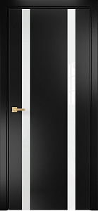 Недавно просмотренные - Дверь Оникс Верона 2 эмаль черная по МДФ, триплекс белый