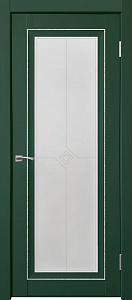 Недавно просмотренные - Дверь ДР экошпон Деканто ПДО 2 бархат green вставка серебристая, сатинато белое
