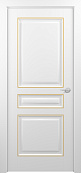 Схожие товары - Дверь Z Ampir Т2 эмаль White patina Gold, глухая