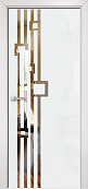 Схожие товары - Дверь Оникс Арт, лакобель белый RAL0333 зеркало №9