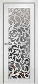 Схожие товары - Дверь Оникс Сорбонна эмаль белая патина серебро, триплекс с решеткой №2