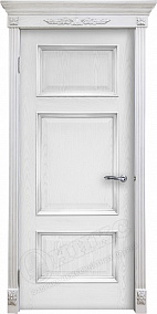 Недавно просмотренные - Дверь Оникс Прованс эмаль белая патина серебро, глухая