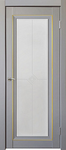 Недавно просмотренные - Дверь ДР экошпон Деканто ПДО 2 бархат grey вставка золотистая, сатинато белое