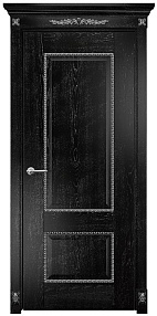 Недавно просмотренные - Дверь Оникс Александрия 2 эмаль черная патина серебро, глухая