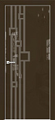 Схожие товары - Дверь Оникс Арт, лакобель коричневый RAL 8028, пескоструй №9