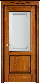 Недавно просмотренные - Дверь ПМЦ массив дуба Д13 медовый с патиной орех, стекло 13-5